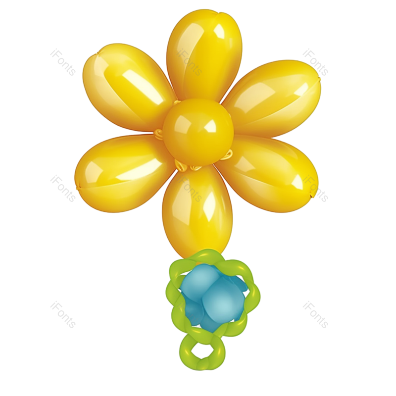 鲜花图片,气球元素,派对PNG,礼物免抠素材